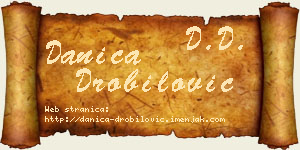 Danica Drobilović vizit kartica